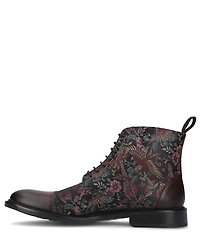 Taft Men's Jack Exotic Bird Jacquard Calfskin Dress Boots