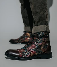 Taft Men's Jack Exotic Bird Jacquard Calfskin Dress Boots