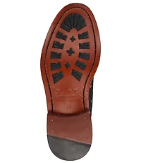 Taft Men's Jack Dragonfly Jacquard Calfskin Cap Toe Dress Boots