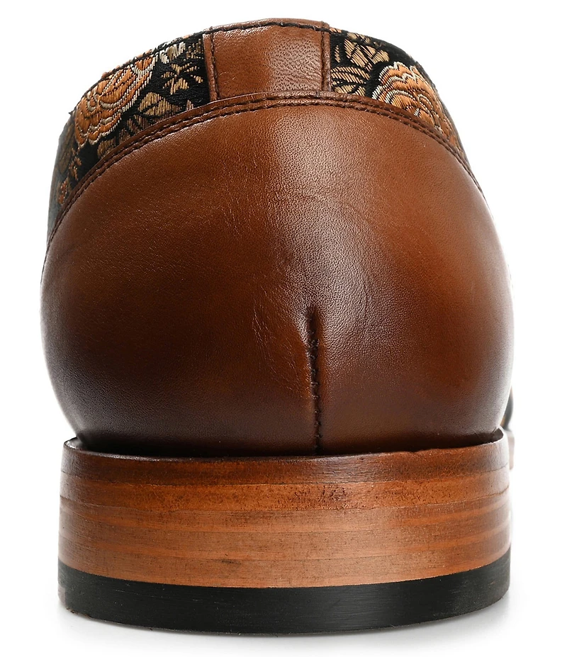 Taft Men's Jack Floral Printed Jacquard Calfskin Oxfords