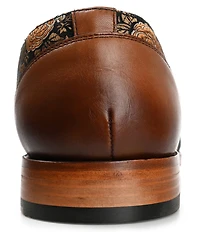 Taft Men's Jack Floral Printed Jacquard Calfskin Oxfords