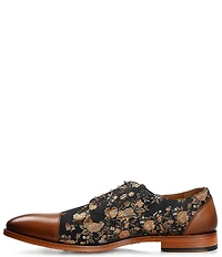 Taft Men's Jack Floral Printed Jacquard Calfskin Oxfords