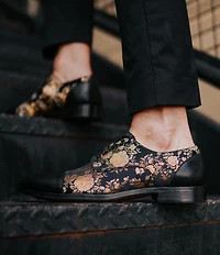 Taft Men's Jack Floral Printed Jacquard Calfskin Oxfords