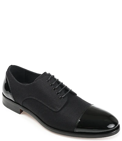 Taft Men's Jack Tux Wool Patent Leather Oxfords