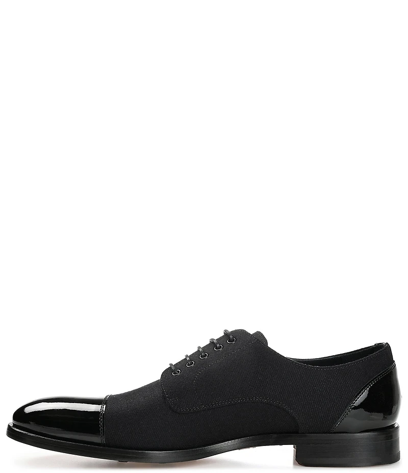 Taft Men's Jack Tux Wool Patent Leather Oxfords