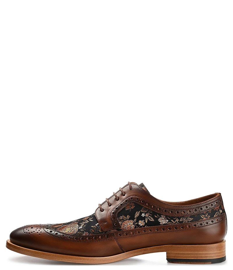 Taft Preston Eden Floral Brogue Wingtip Oxfords