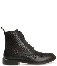 Taft Men's Saint Woven Leather Brogue Wingtip Boots