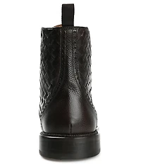 Taft Men's Saint Woven Leather Brogue Wingtip Boots