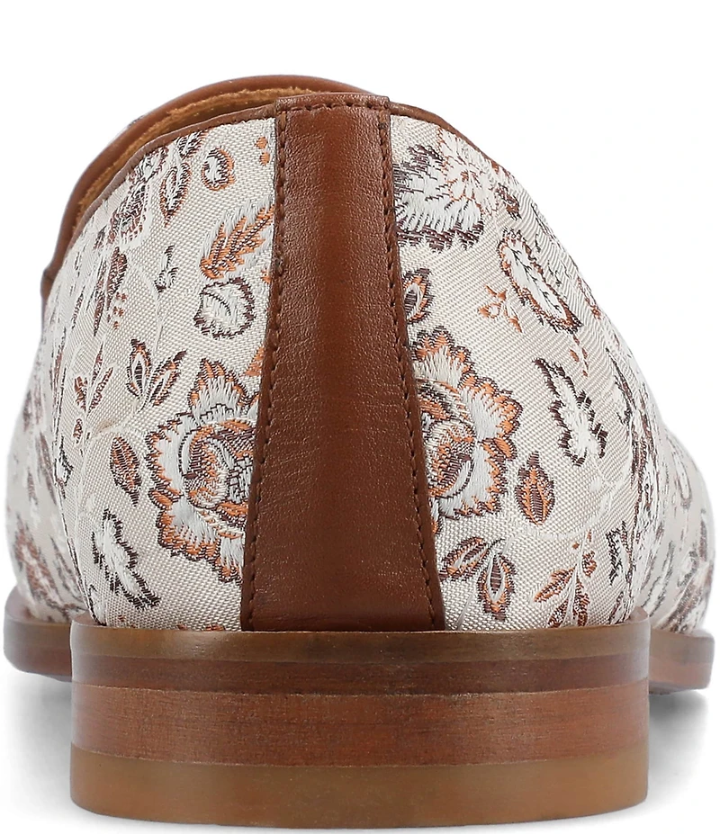 Taft Men's Tommy Tassel Floral Jacquard Dress Loafers