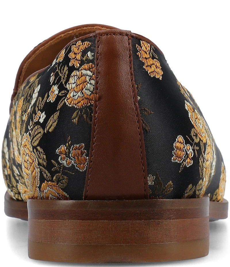 Taft Men's Tommy Tassel Floral Jacquard Dress Loafers