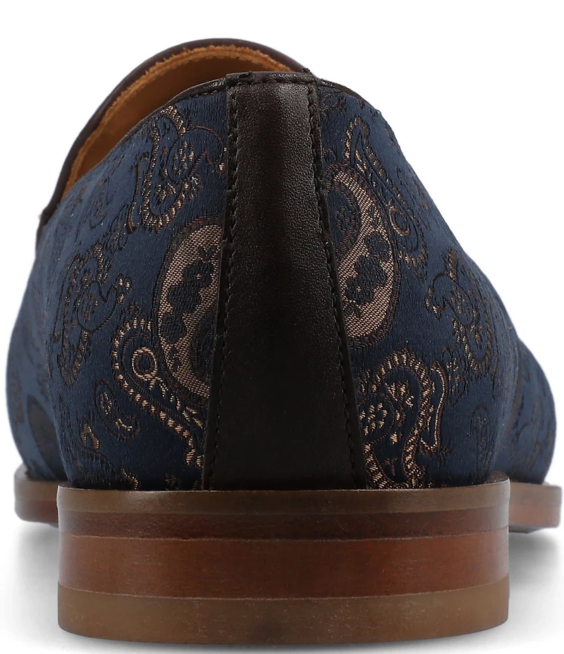 Taft Men's Tommy Tassel Paisley Jacquard Dress Loafers