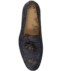 Taft Men's Tommy Tassel Paisley Jacquard Dress Loafers