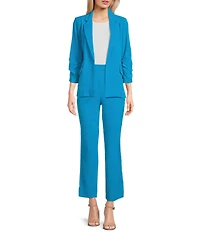 Takara Coordinating Flap Pocket Open Front Blazer