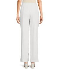 Takara Pleat-Front Wide-Leg Linen-Blend Coordinating Pants