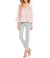 Takara Pull On Millennium Coordinating Zipper Dress Skinny Pants