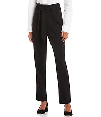 Takara Self-Tie Solid Ponte Pants