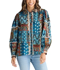 Talisman Castella Cotton Voile Patchwork Shirt