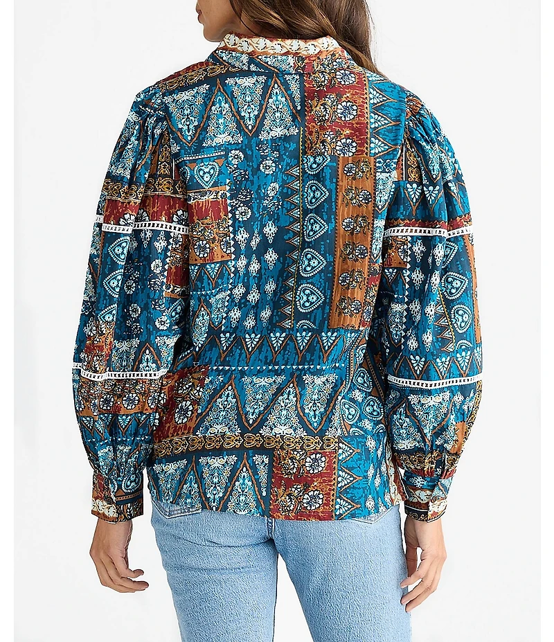 Talisman Castella Cotton Voile Patchwork Shirt