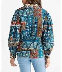 Talisman Castella Cotton Voile Patchwork Shirt