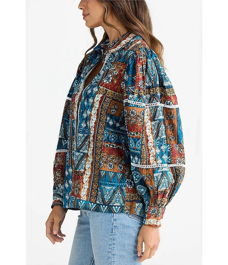 Talisman Castella Cotton Voile Patchwork Shirt