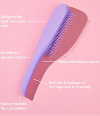 TANGLE TEEZER Naturally Curly Detangler Hairbrush for 3c-4c Hair