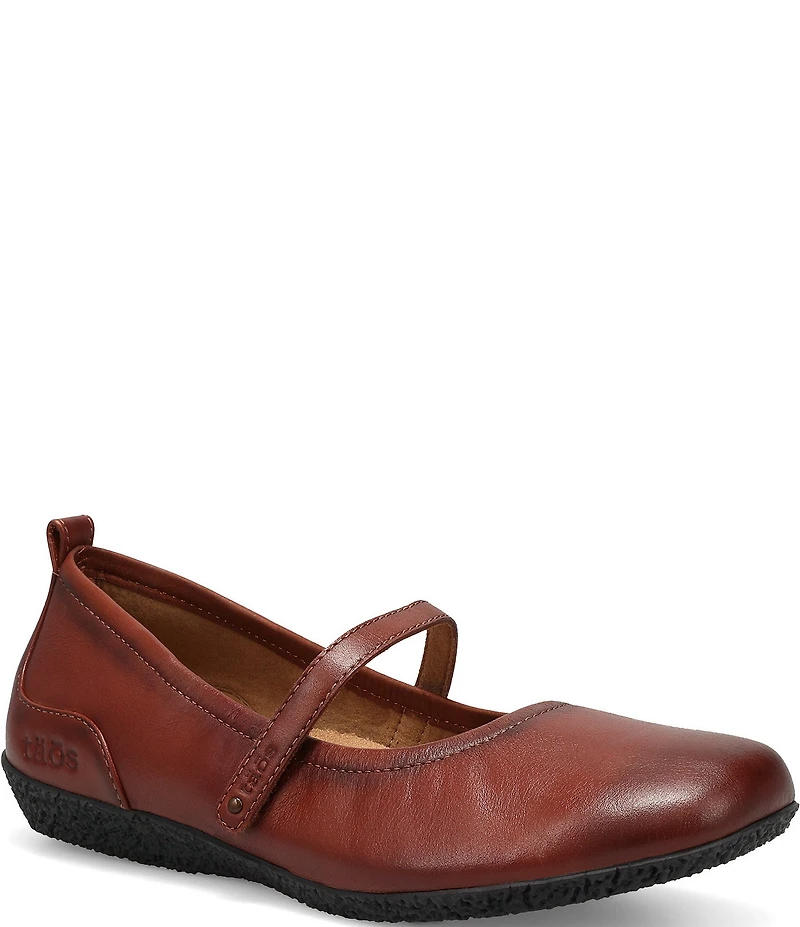 Taos Footwear Babble Leather Mary Jane Ballet Flats