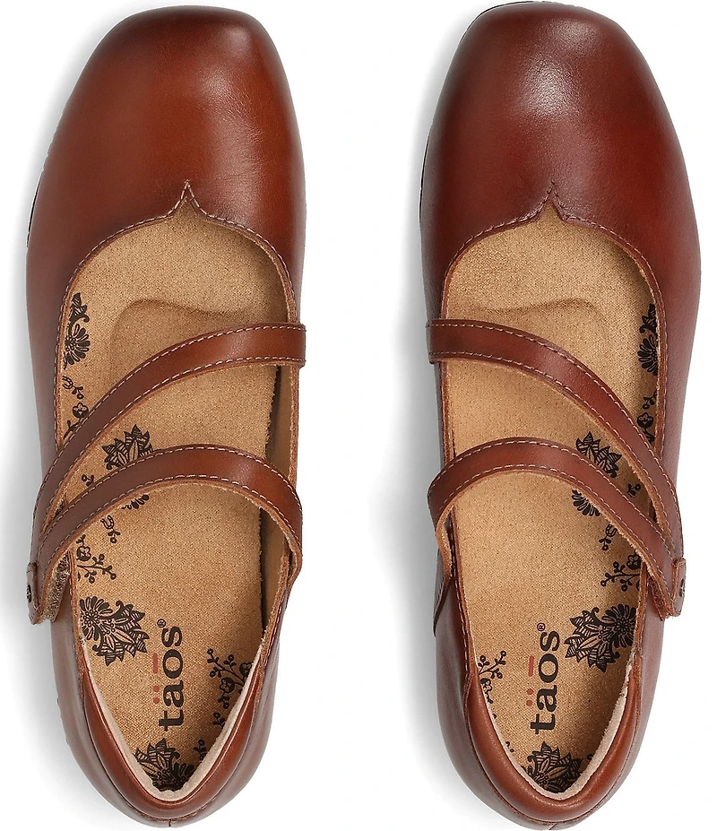 Taos Footwear Banter Leather Mary Jane Flats