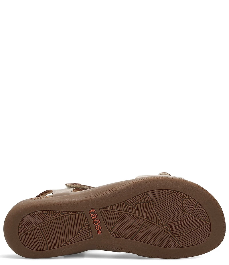 Taos Footwear Big Time Snake Print Leather Sandals