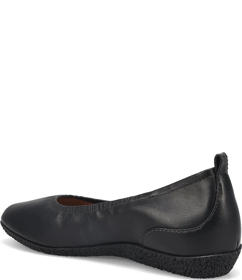 Taos Footwear Chit Chat Leather Skimmer Ballet Flats