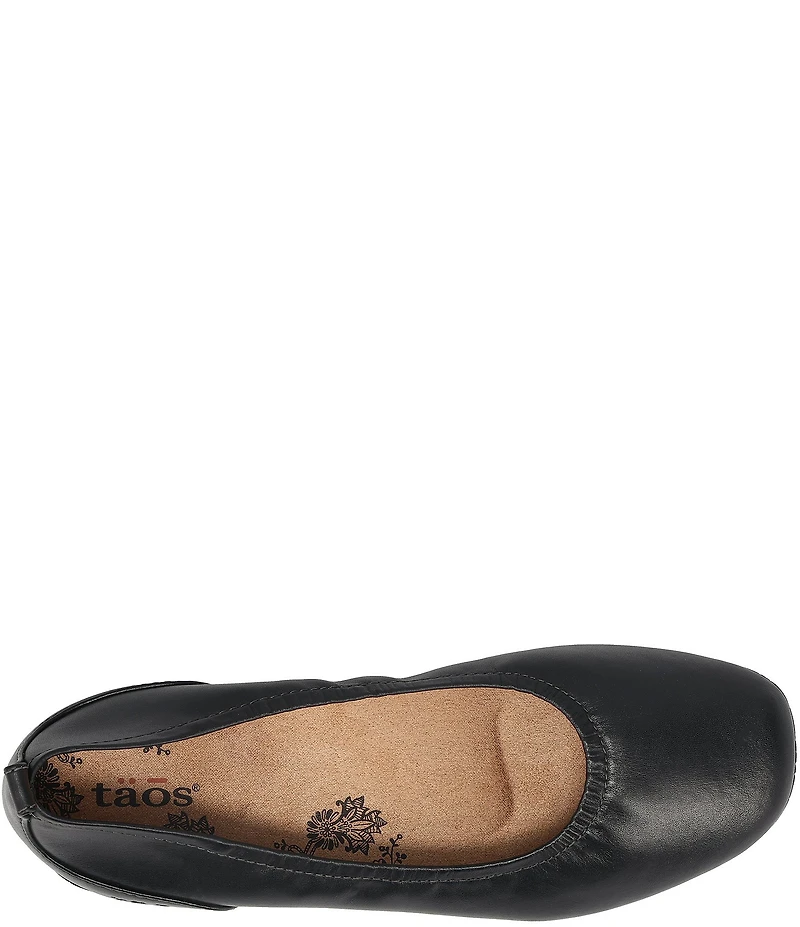 Taos Footwear Chit Chat Leather Skimmer Ballet Flats