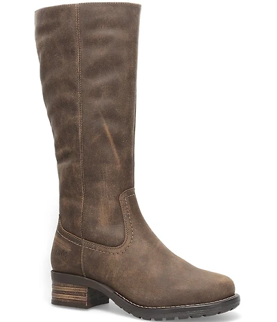 Taos Footwear Country Distressed Leather Faux Fur Lined Tall Boots