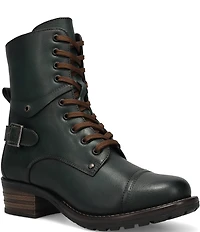Taos Footwear Crave Leather Lug Sole Combat Booties