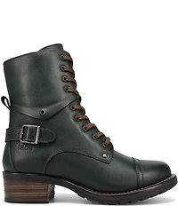 Taos Footwear Crave Leather Lug Sole Combat Booties