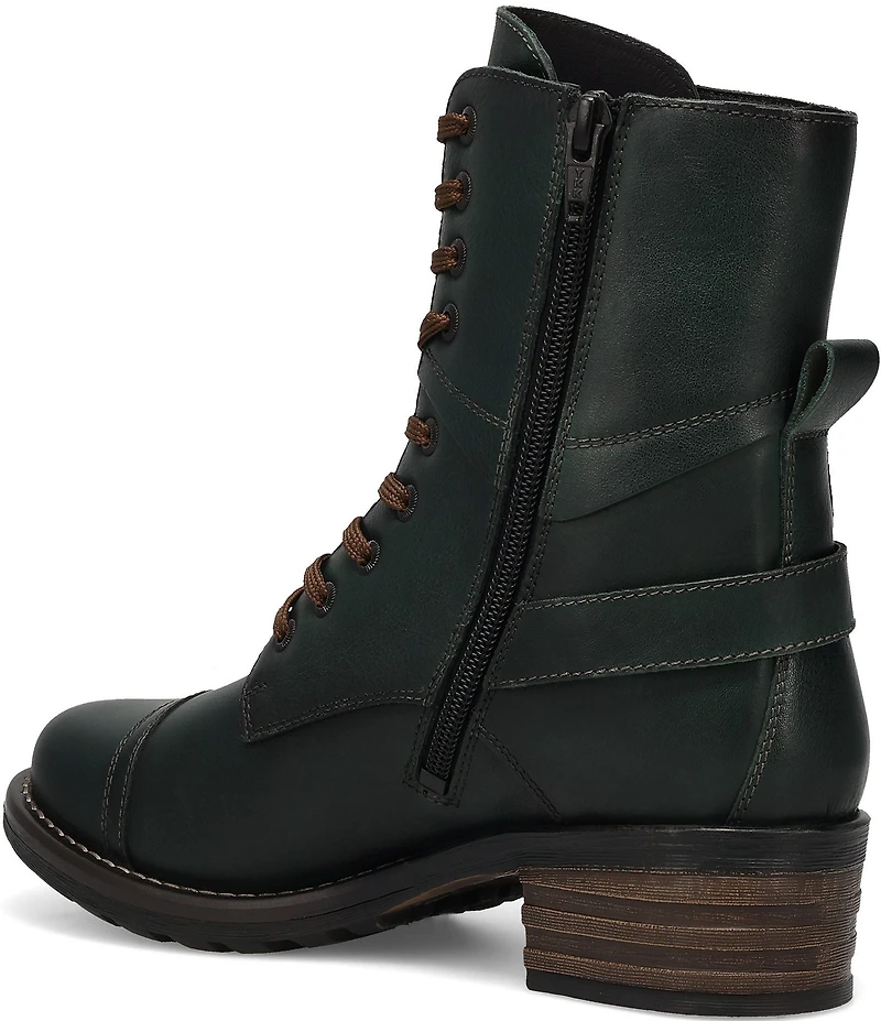 Taos Footwear Crave Leather Lug Sole Combat Booties