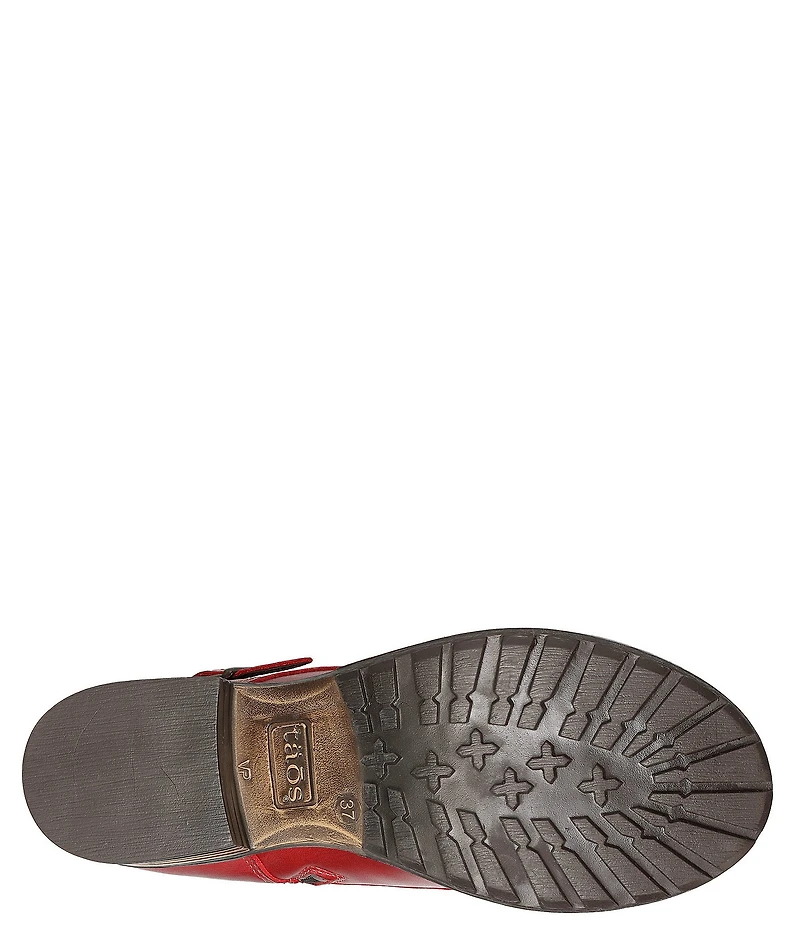Taos Footwear Crave Leather Lug Sole Combat Booties
