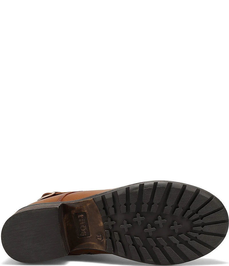 Taos Footwear Crave Leather Lug Sole Combat Booties