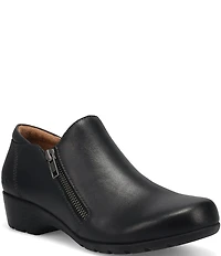 Taos Footwear Daily Leather Zip Shooties