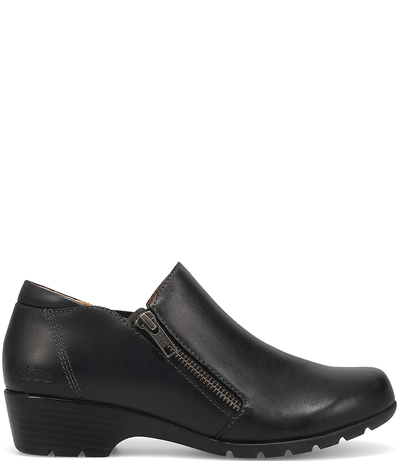 Taos Footwear Daily Leather Zip Shooties