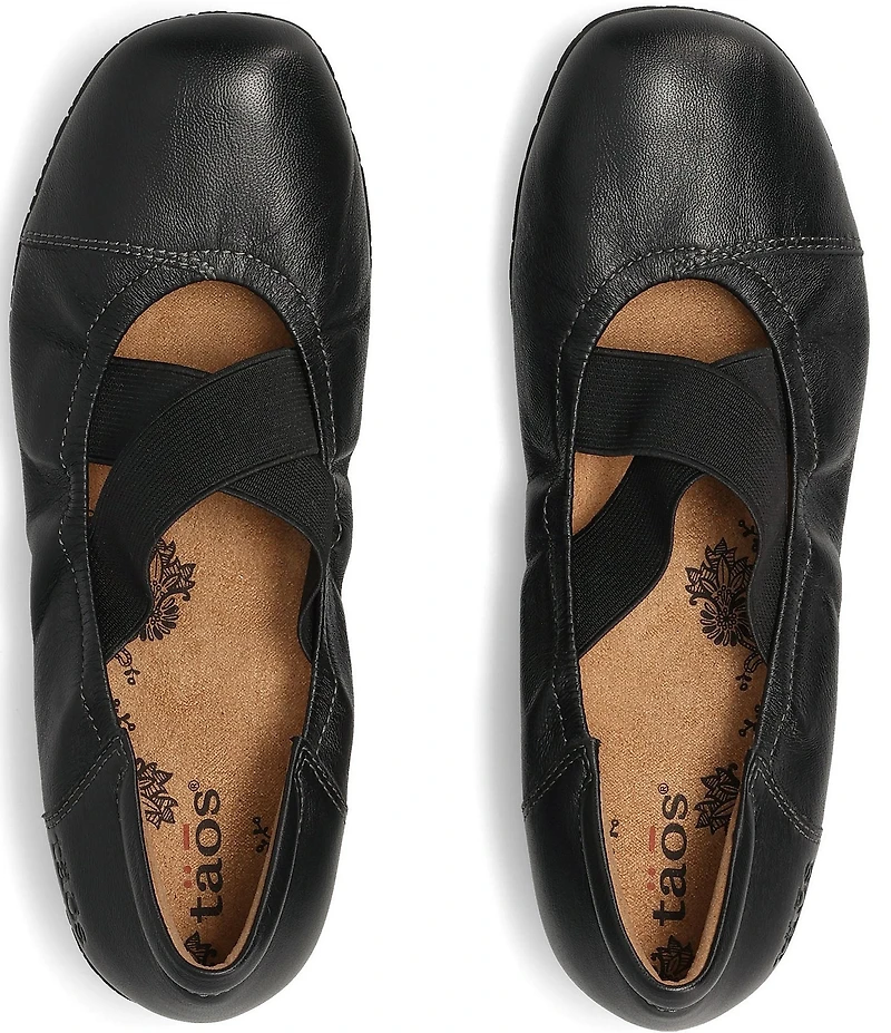Taos Footwear Exhale Leather Mary Jane Ballet Flats