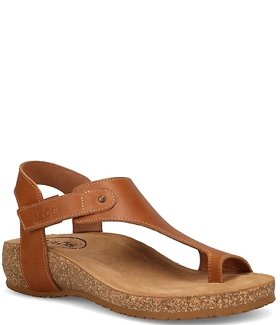 Taos Footwear Fame Leather Toe Loop Sandals