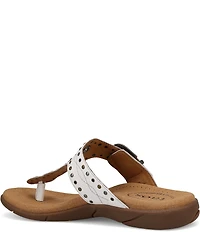 Taos Footwear Flash Studded Leather Thong Sandals