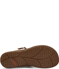 Taos Footwear Flash Studded Leather Thong Sandals