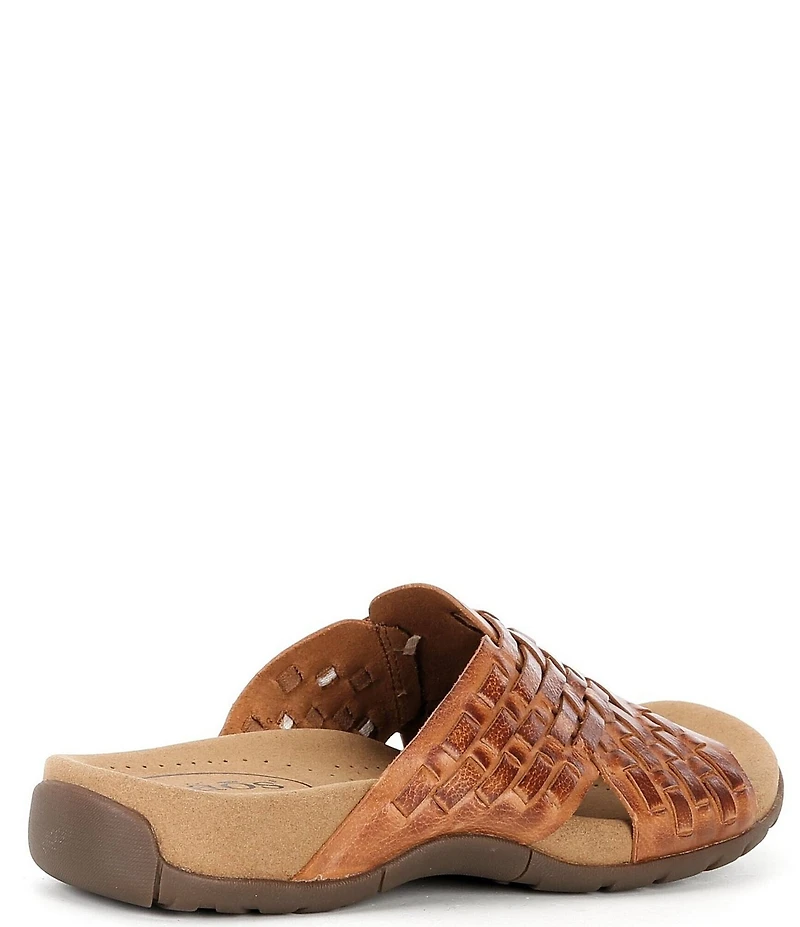 Taos Footwear Guru Woven Leather Slide Sandals