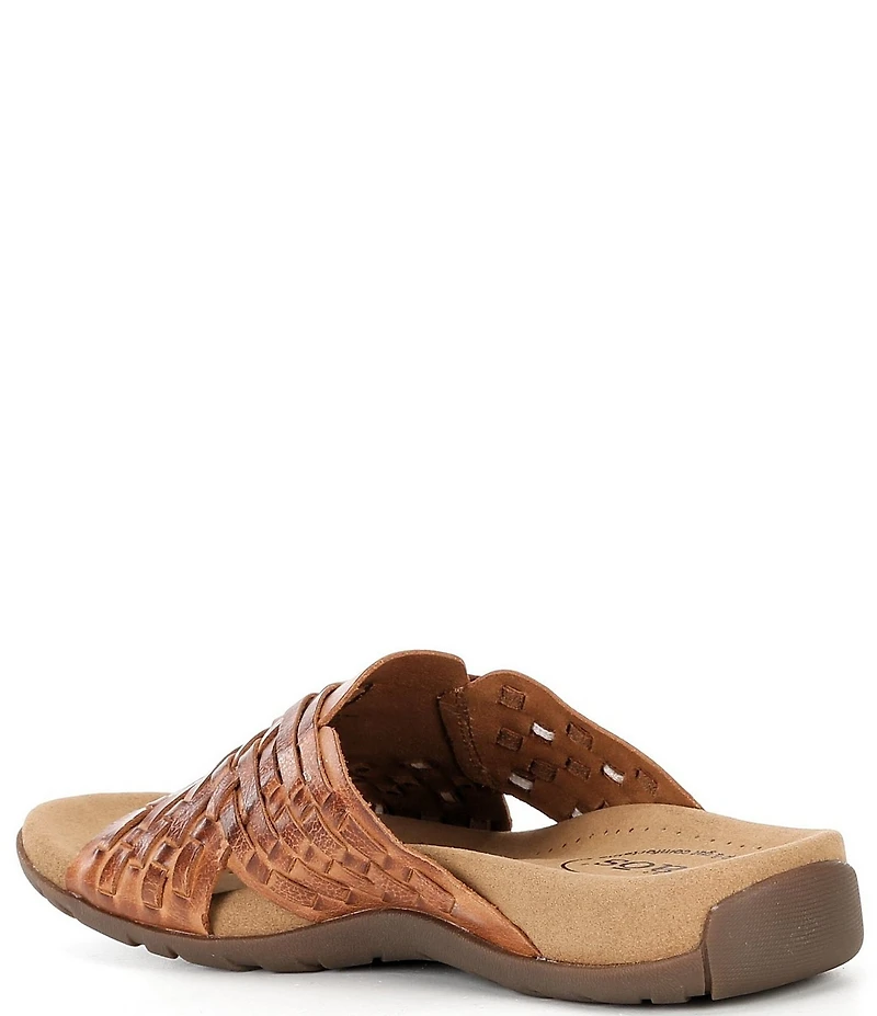 Taos Footwear Guru Woven Leather Slide Sandals