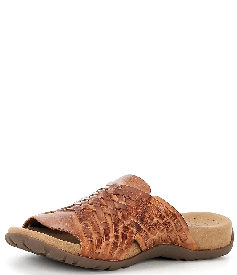 Taos Footwear Guru Woven Leather Slide Sandals