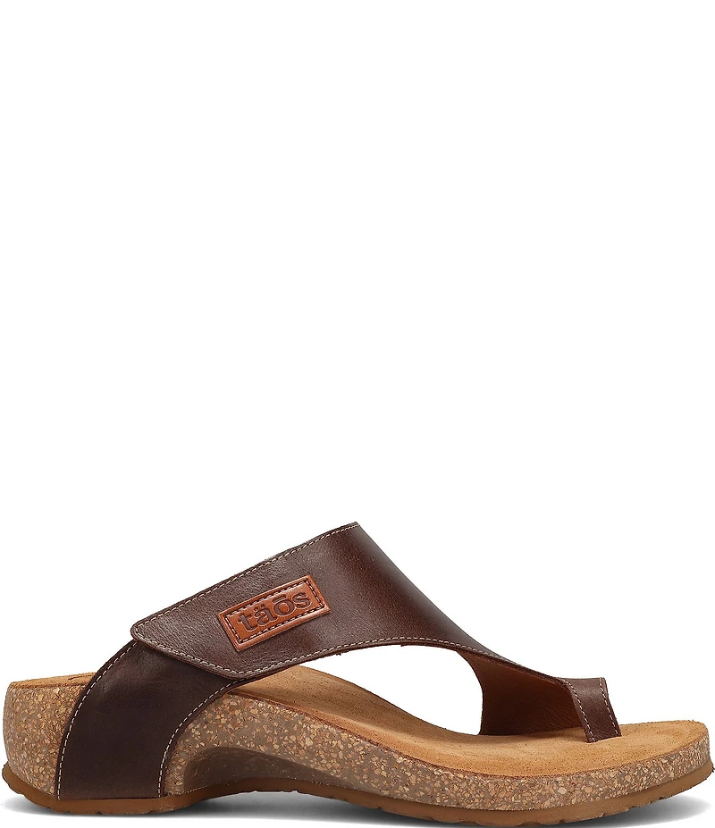 Taos Footwear Leather Toe Loop Sandals