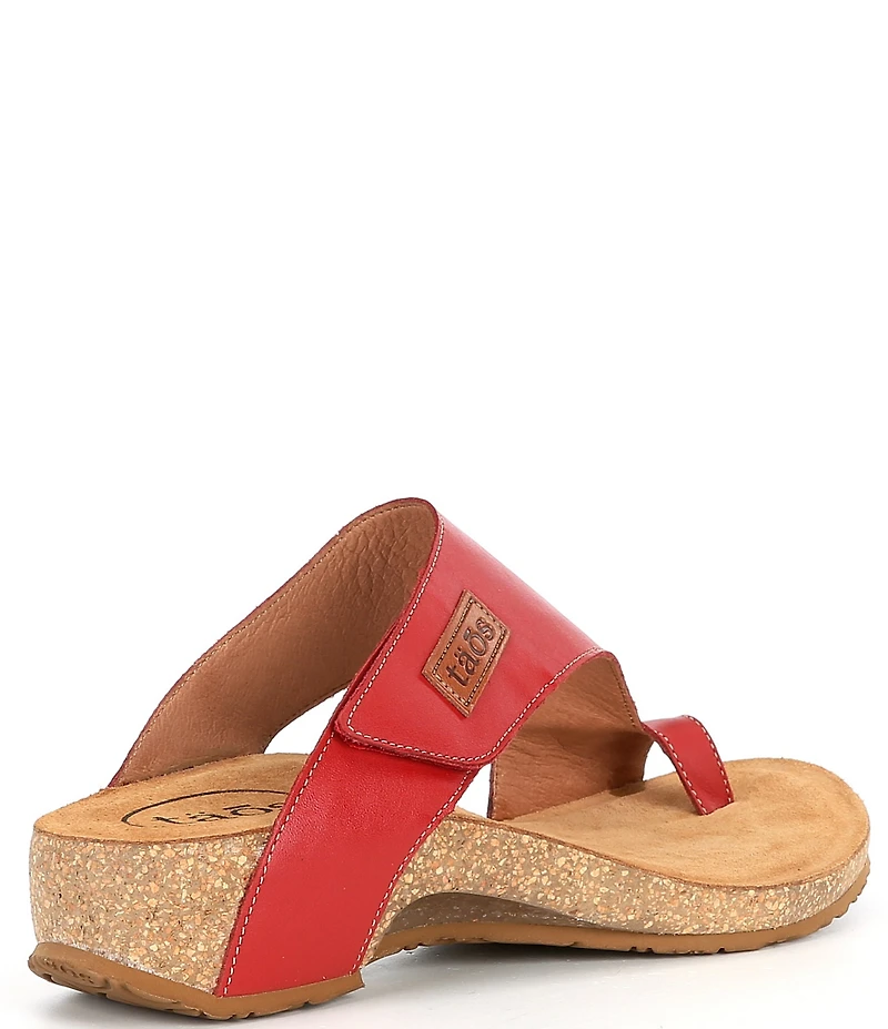 Taos Footwear Leather Toe Loop Sandals