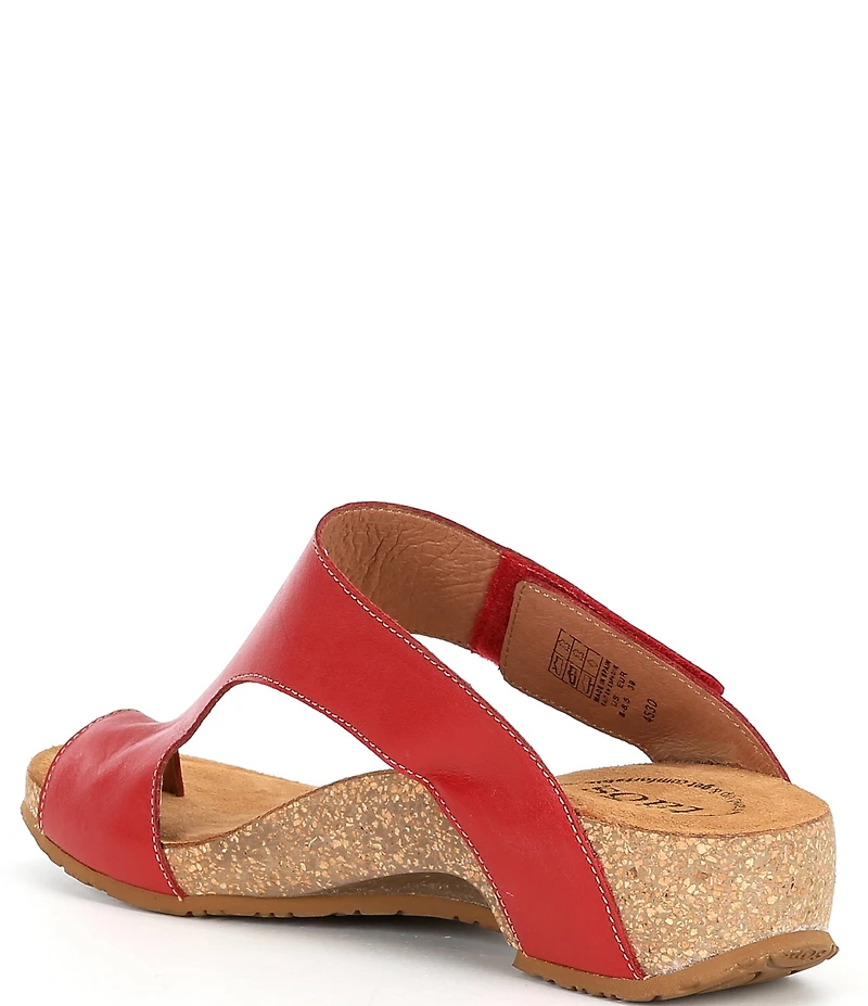 Taos Footwear Leather Toe Loop Sandals