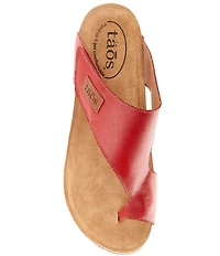 Taos Footwear Leather Toe Loop Sandals