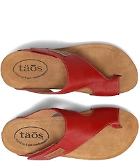 Taos Footwear Leather Toe Loop Sandals